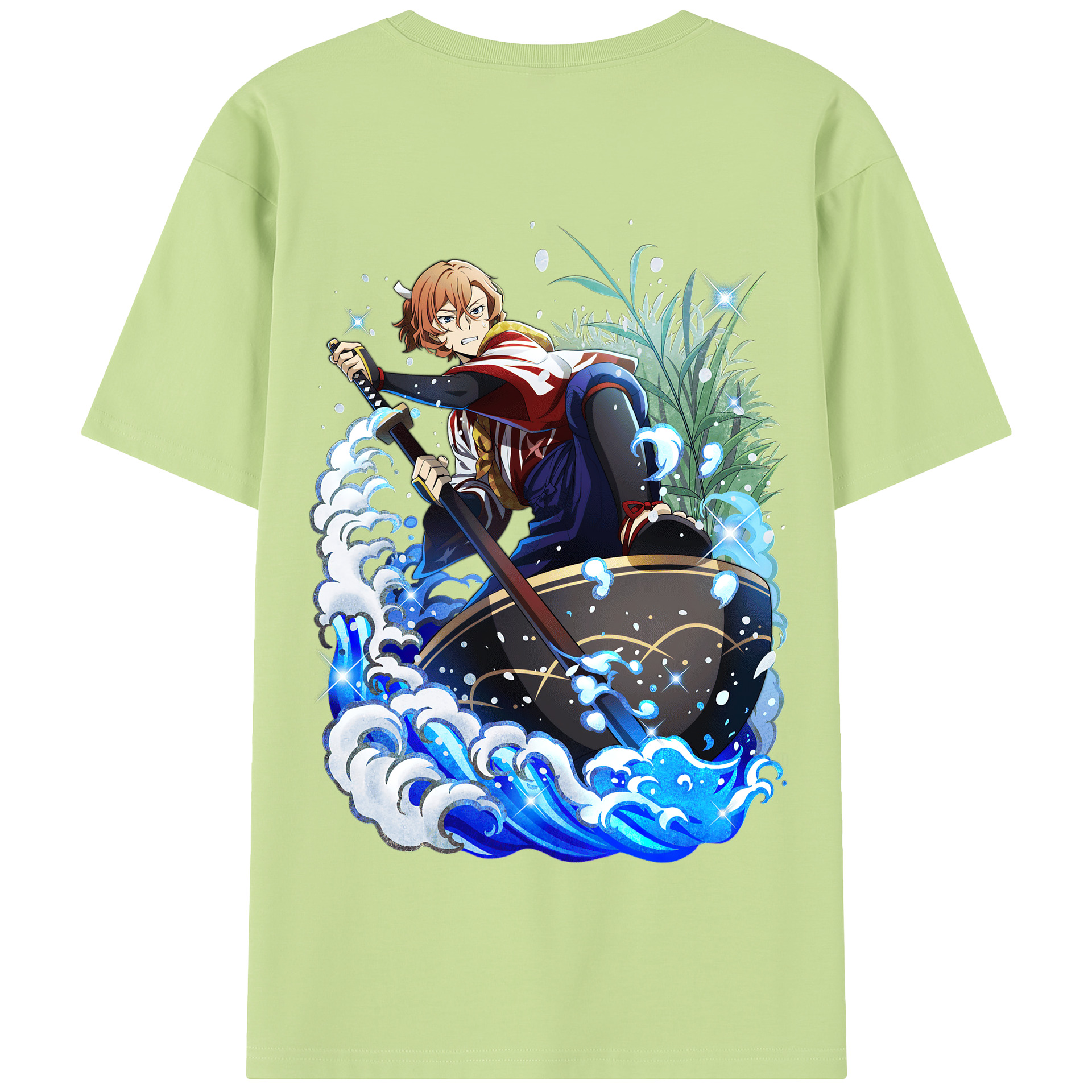 （画像用） 文豪ストレイドッグス Bungo Stray Dogs 綿100％半袖Tシャツ（背面プリント）